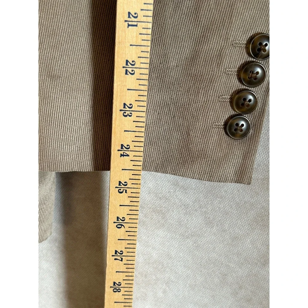 Haggar Mens Tan Corduroy Blazer Classic Fit 2-Button Sport Coat 40R HJ00043